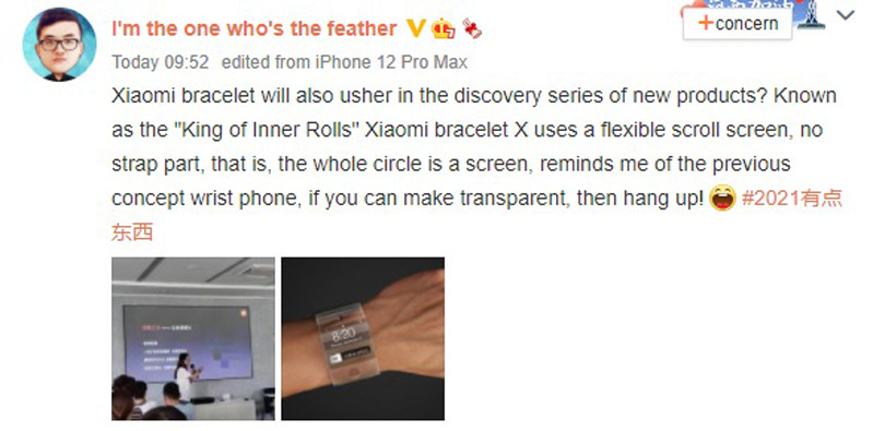 Xiaomi Mi Band đang được Xiaomi phát triển màn hình 360 độ?