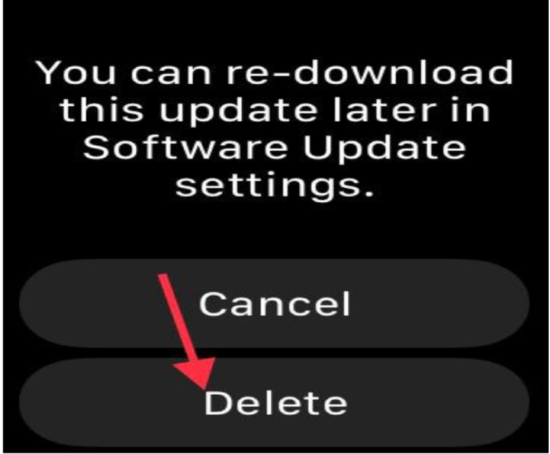 cuối cùng xoá một lần nữa trên apple watch