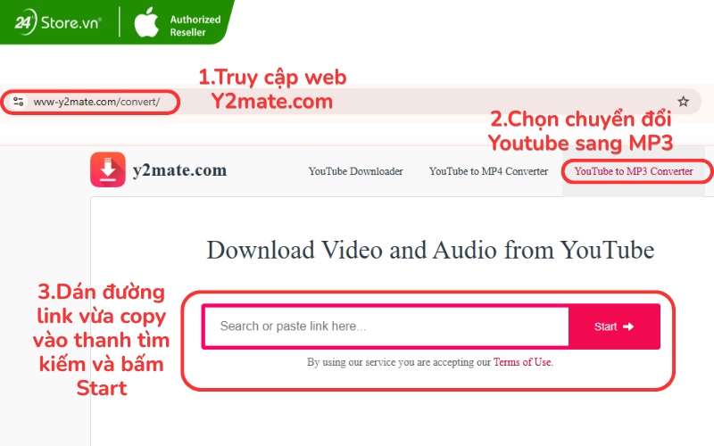tải nhạc từ video youtube bằng y2mate.com