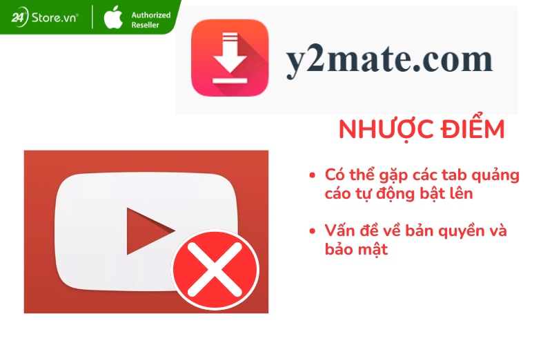 nhược điểm khi dùng y2mate tải video về điện thoại