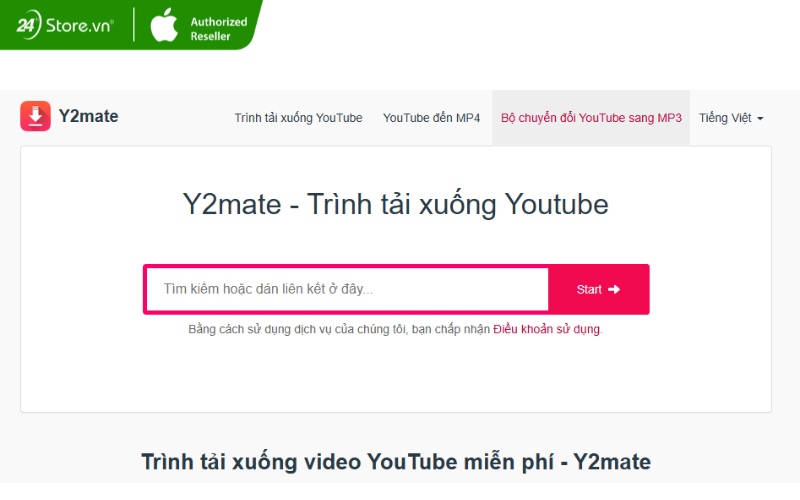y2mate.com ứng dụng tải video youtube