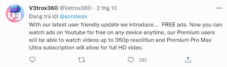 Người dùng @sondesix cũng để lại bình luận về vấn đề này